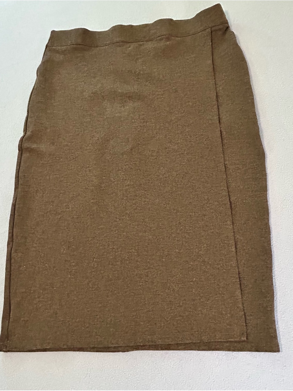Liz Claiborne Faux Wrap Dark Gray Knit Pencil Skirt